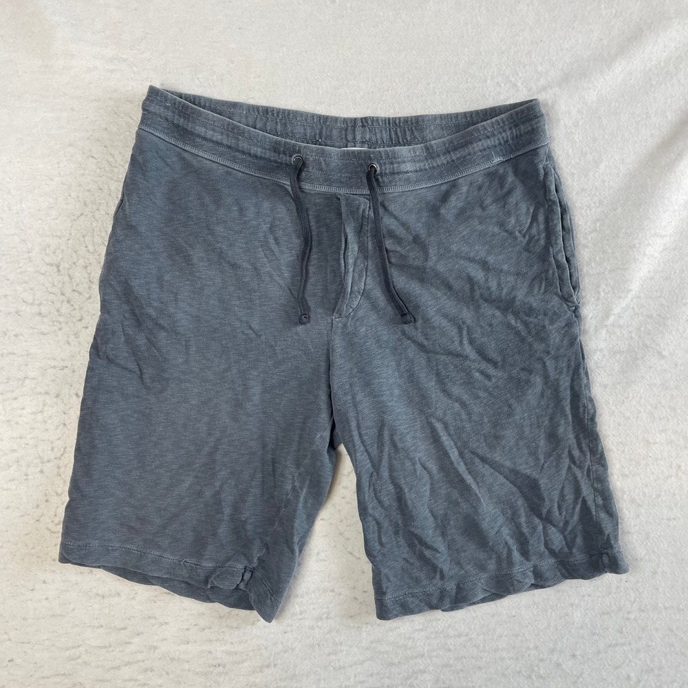 James Perse Sweat Shorts 3 Gray Supima Cotton Drawstring Elastic Waist Casual